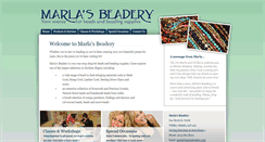 Desktop Screenshot of marlasbeadery.com